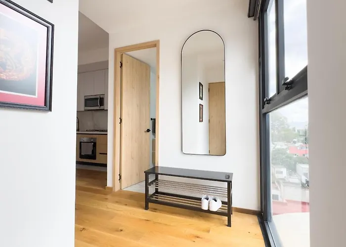Roma-condesa · Terraza Privada + Queen · A/c Apartamento *