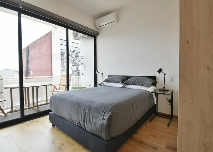 Apartamento Roma-condesa · Terraza Privada + Queen · A/c