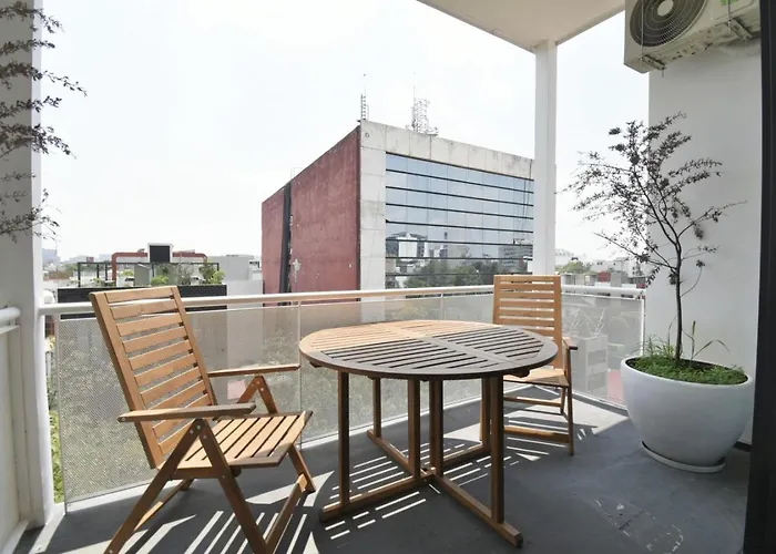 Roma-condesa · Terraza Privada + Queen · A/c Apartamento *